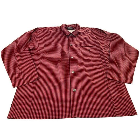 Polo Ralph Lauren 100% Cotton Woven Pajama Shirt - Picture 1 of 9